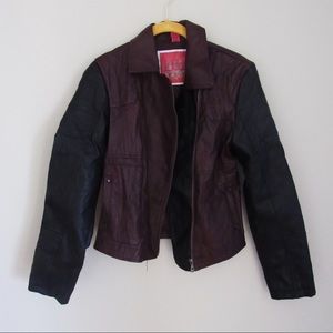 Faux leather jacket